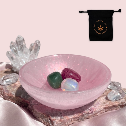 Love Spell Selenite Crystal Bowl