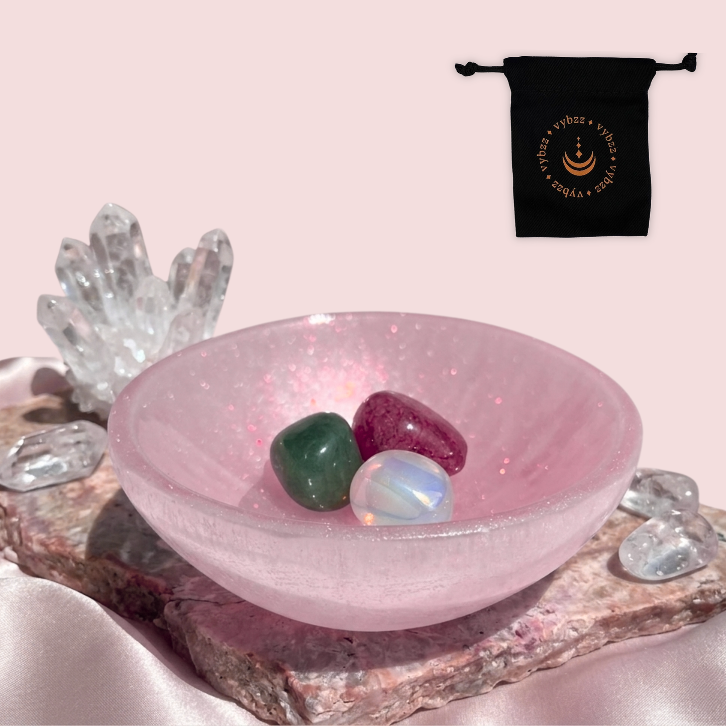 Love Spell Selenite Crystal Bowl