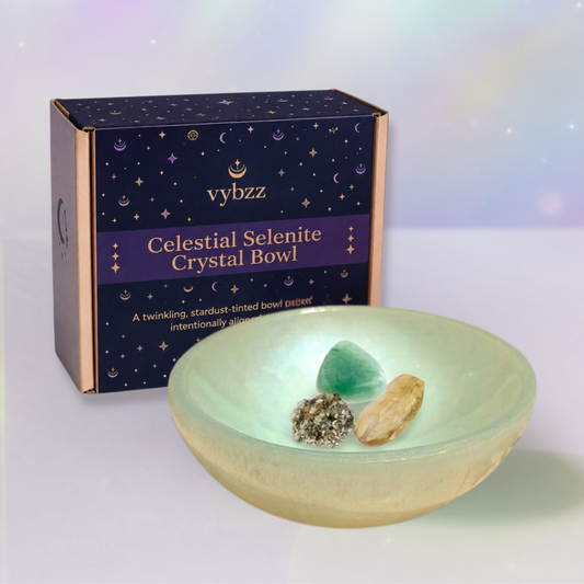 Channel Prosperity Selenite Crystal Bowl