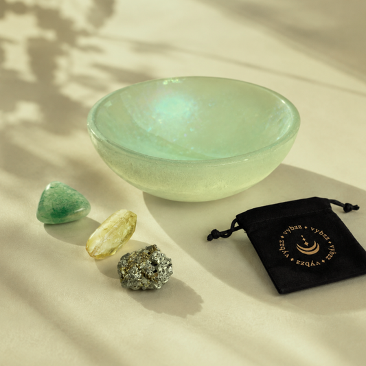 Channel Prosperity Selenite Crystal Bowl