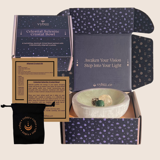 Channel Prosperity Selenite Crystal Bowl